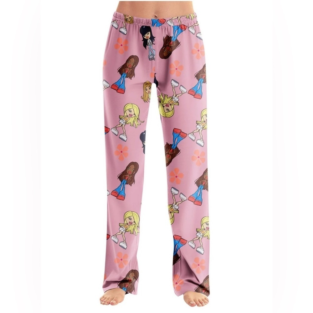 RUPKUL Bratz Pajama Pants Soft Long Anime Sleepwear Pajama Pants